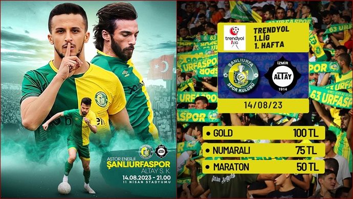 Haydi Şanlıurfaspor Altay’ı yen galibiyetle başla
