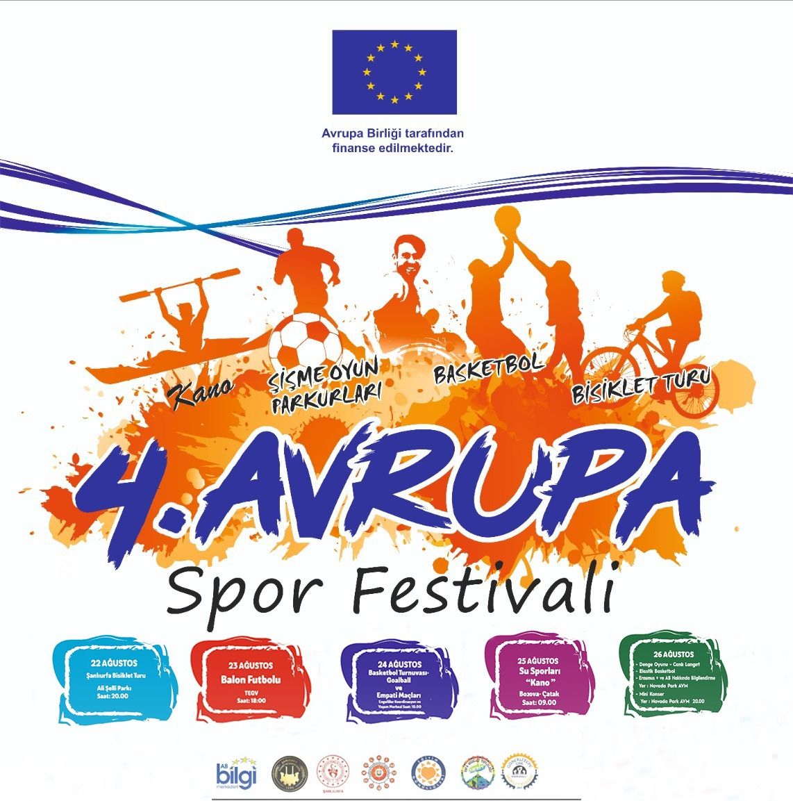 Şanlıurfa’da “4.Avrupa Spor Festivali”  Başlıyor