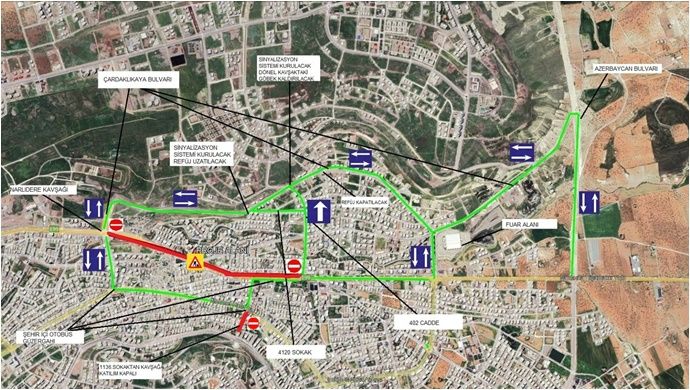 Balıkayağı Köprülü Kavşak Çalışması Başladı