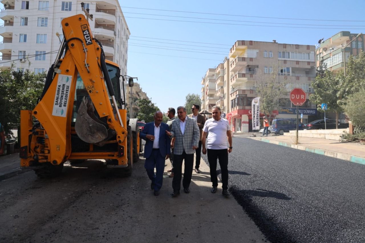 Başkan Beyazgül, sahada yürütülen çalışmaları yerinde inceledi