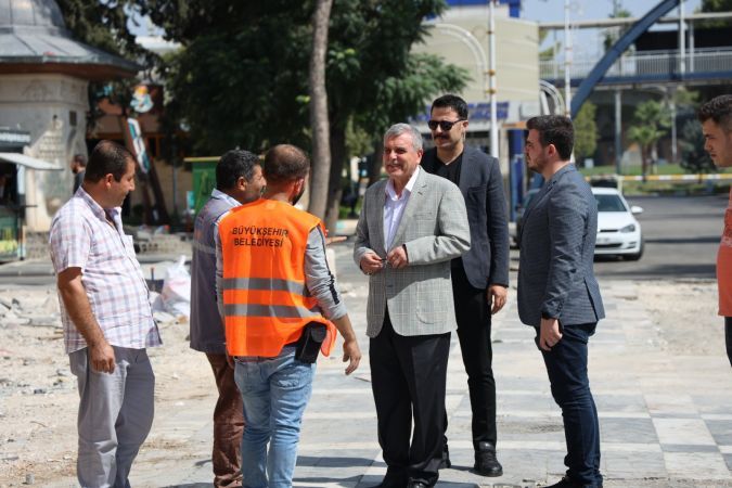 Büyükşehir’den Bahçelievler Mahallesinde Çevre Düzenlemesi