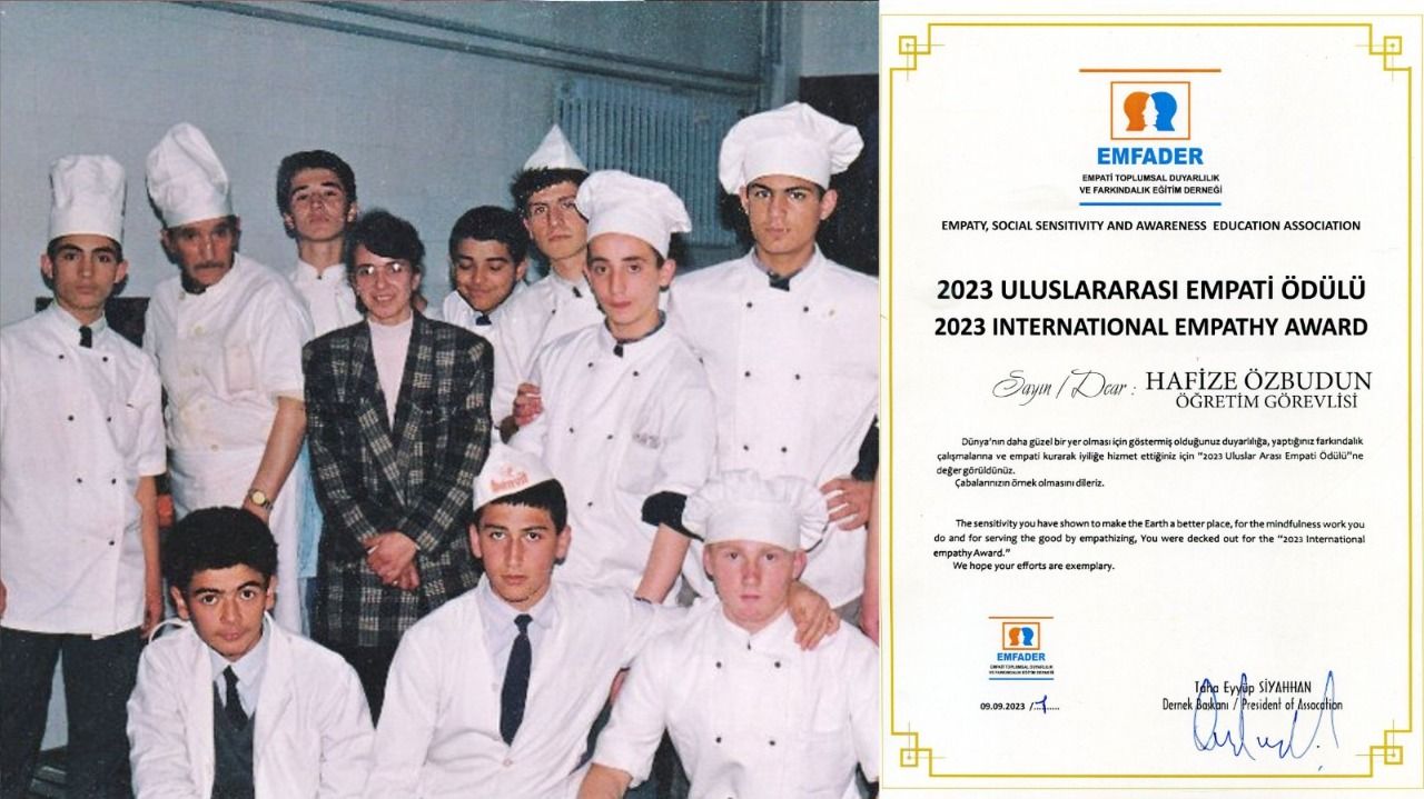 Öğretim Görevlisi Hafize Özbudun’a “Uluslararası Empati Ödülü” verildi