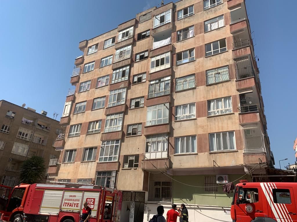 Şanlıurfa ‘da mesken yangını itfaiye müdahalesiyle söndürüldü