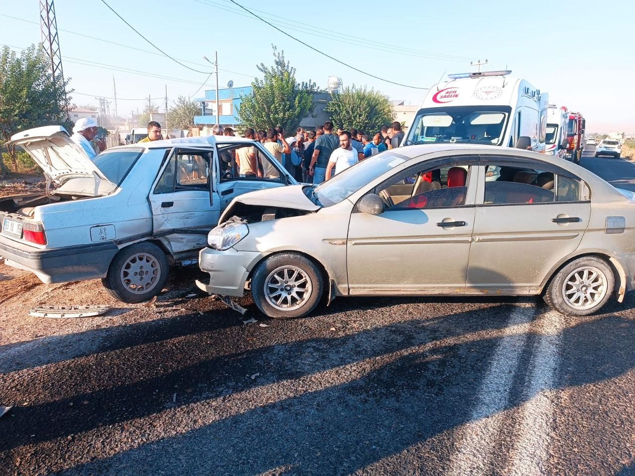 Şanlıurfa’da sıkışmalı trafik kazası: 1 yaralı