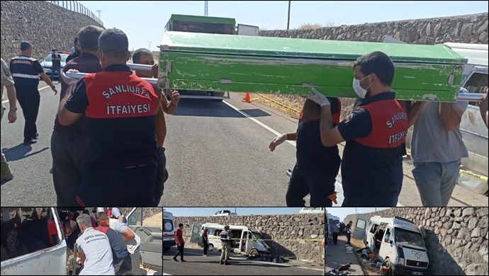 Şanlıurfa’daki minibüs kazasında ölen 3 kişinin kimliği belli oldu