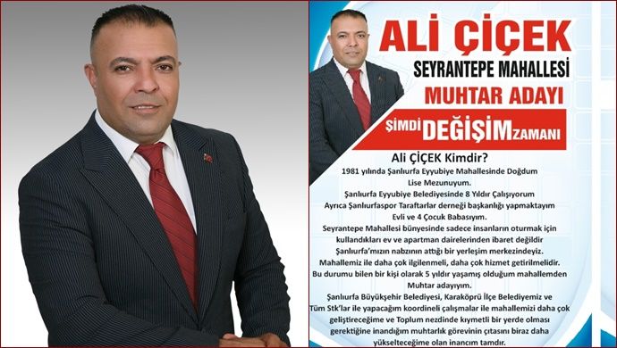 Seyrantepe Mahallesine Genç ve Vizyonel Muhtar Adayı