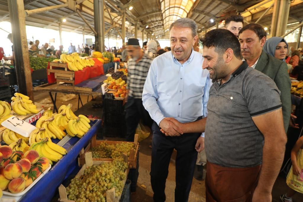 Vali Şıldak Yenişehir semt pazarını ziyaret etti
