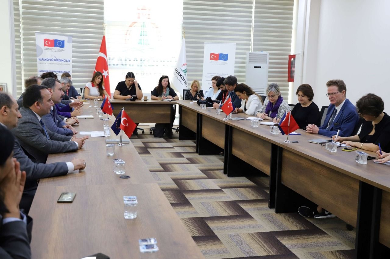 Avrupa Birliği Delegasyonundan Karaköprü’deki kurslara ziyaret