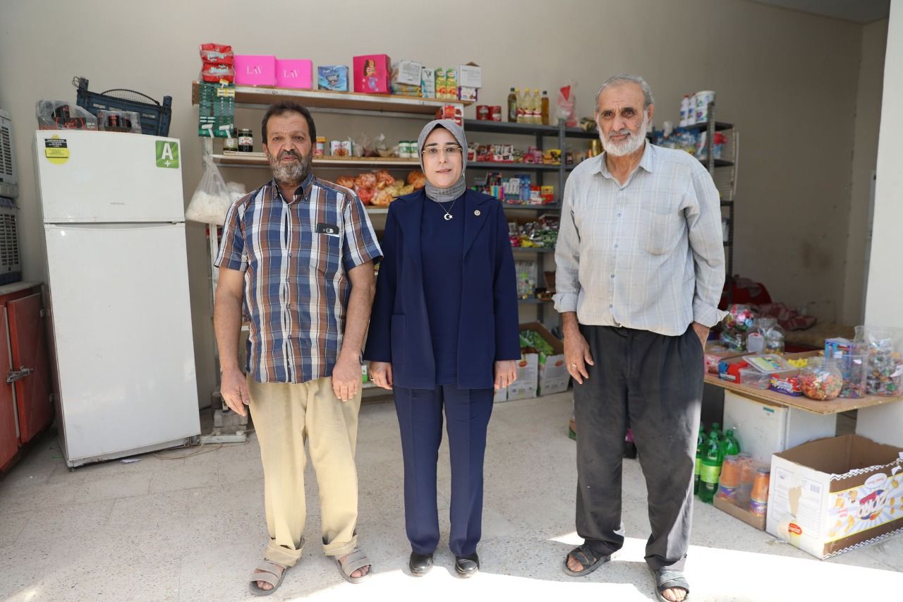 Milletvekili Yazmacı Filistinli mağdurları ziyaret etti
