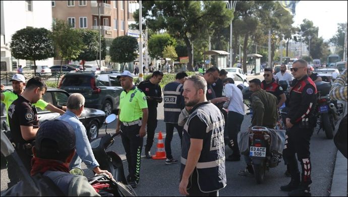 Şanlıurfa’da motosiklet denetimleri devam ediyor