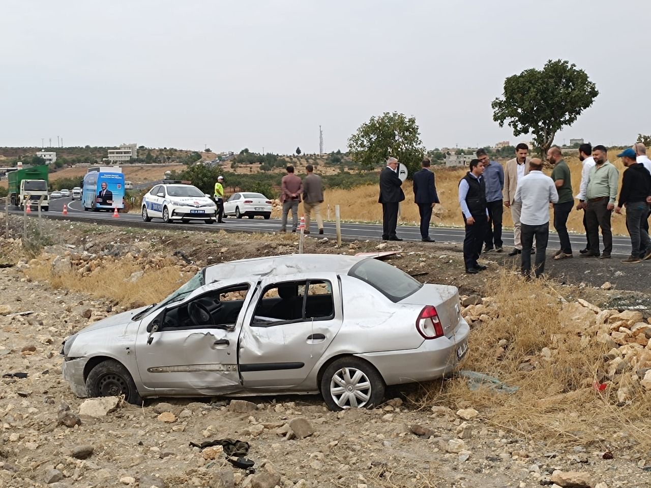 Suruç ölüm yolunda bir kaza daha! 2 yaralı