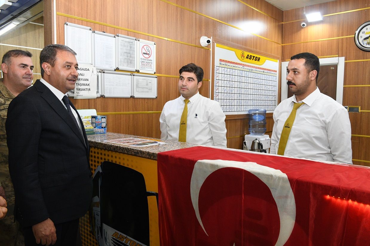 Vali Şıldak ‘tan otogar esnafına ziyaret