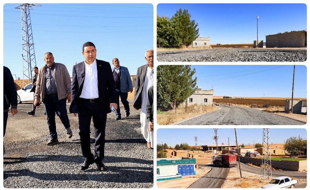 Başkan Özyavuz Beşikli’de Asfalt Yol Çalışmasını İnceledi