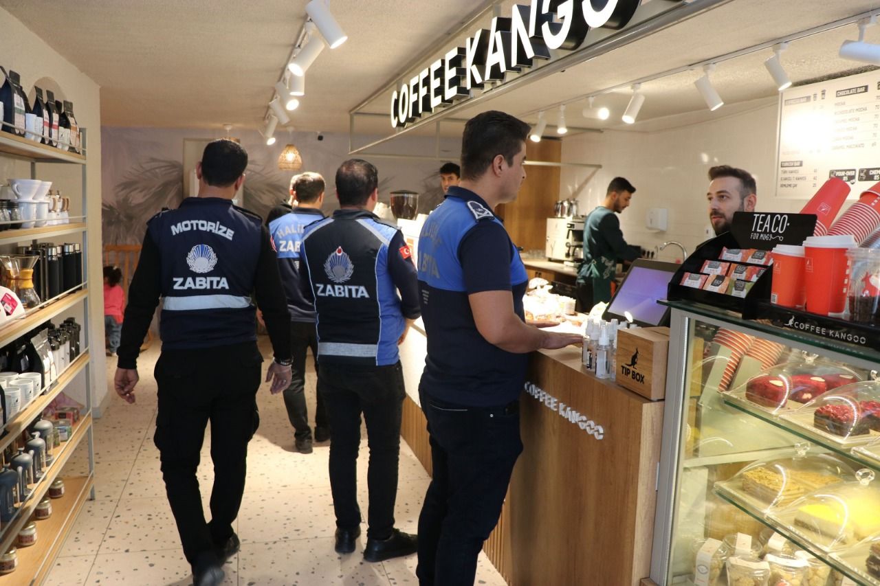 Haliliye Zabıtadan kafelere denetim
