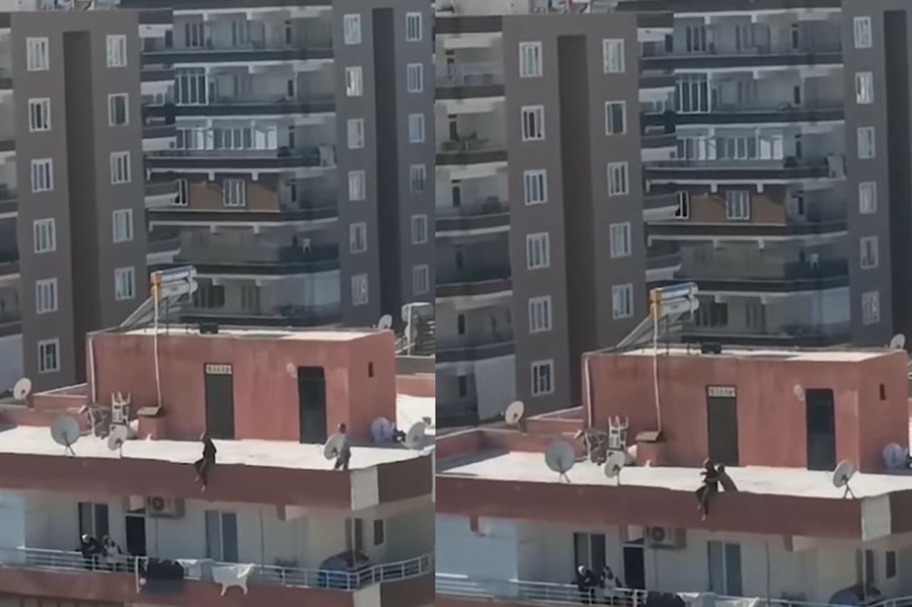 Karaköprü’de binadan aşağı atlayacaktı: Son anda kurtarıldı