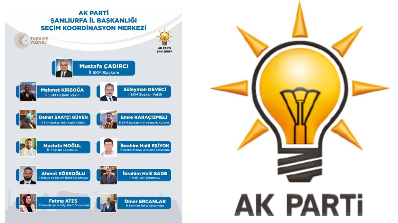 AK Parti Şanlıurfa SKM yönetimi belli oldu