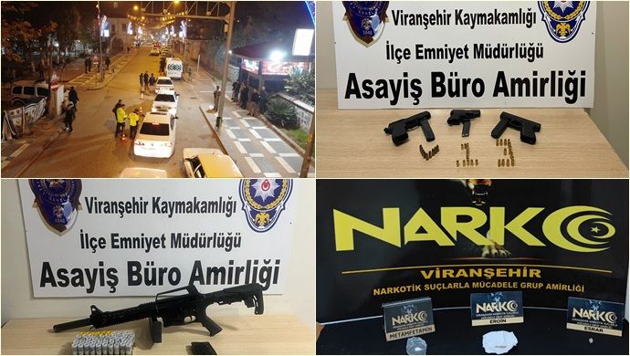 Viranşehir ‘de “Güven ve Huzur” uygulaması : 24 aranan şahıs yakalandı