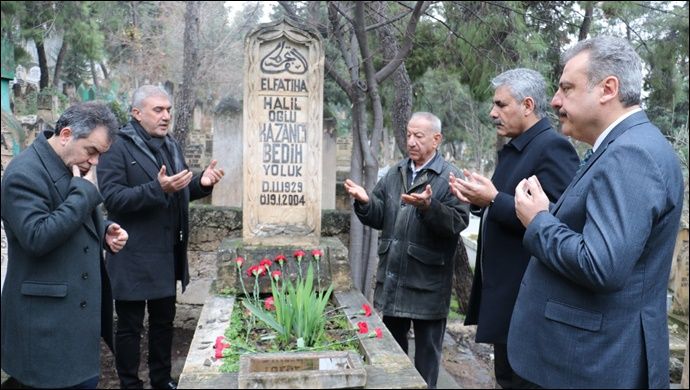 Kazancı Bedih Kabri Başında Dualarla Anıldı