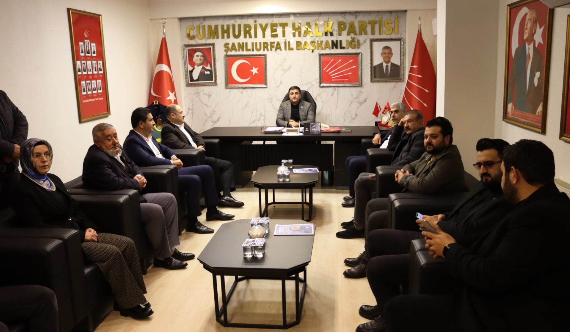 Başkan Karadağ makamında Gülpınar ve Yetimoğlu ‘nu ağırladı