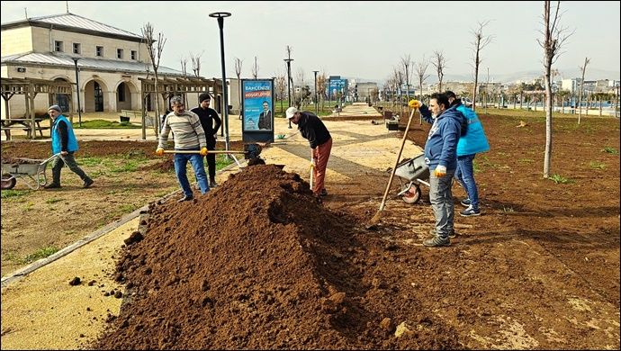 Eyyübiye Millet Bahçesi Güneşli Günlere Hazırlanıyor