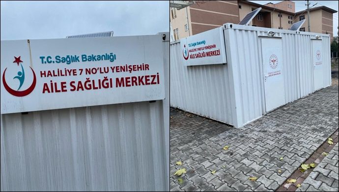 Yenişehir’deki konteynerde sağlık hizmetine vatandaşlardan tepki!