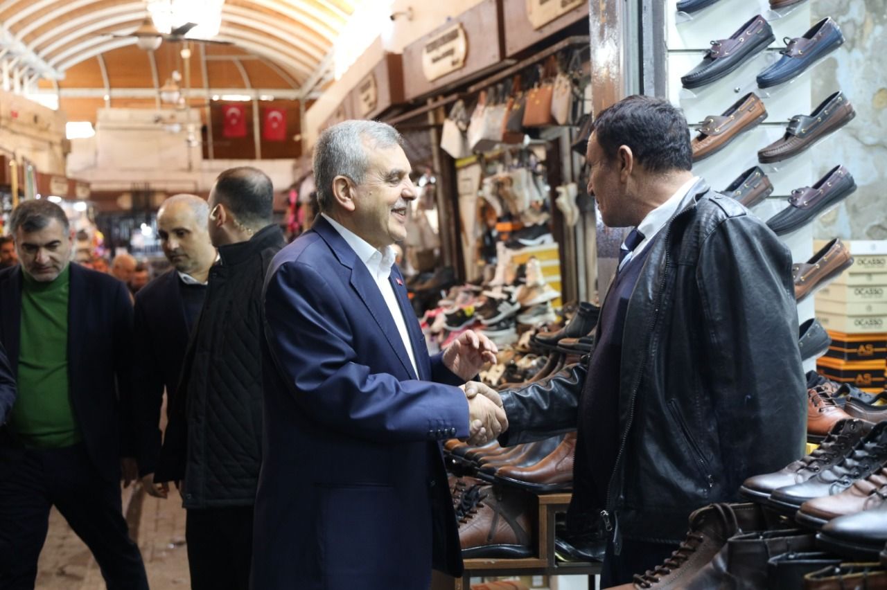 Başkan Beyazgül, Esnaf Duasına Katıldı
