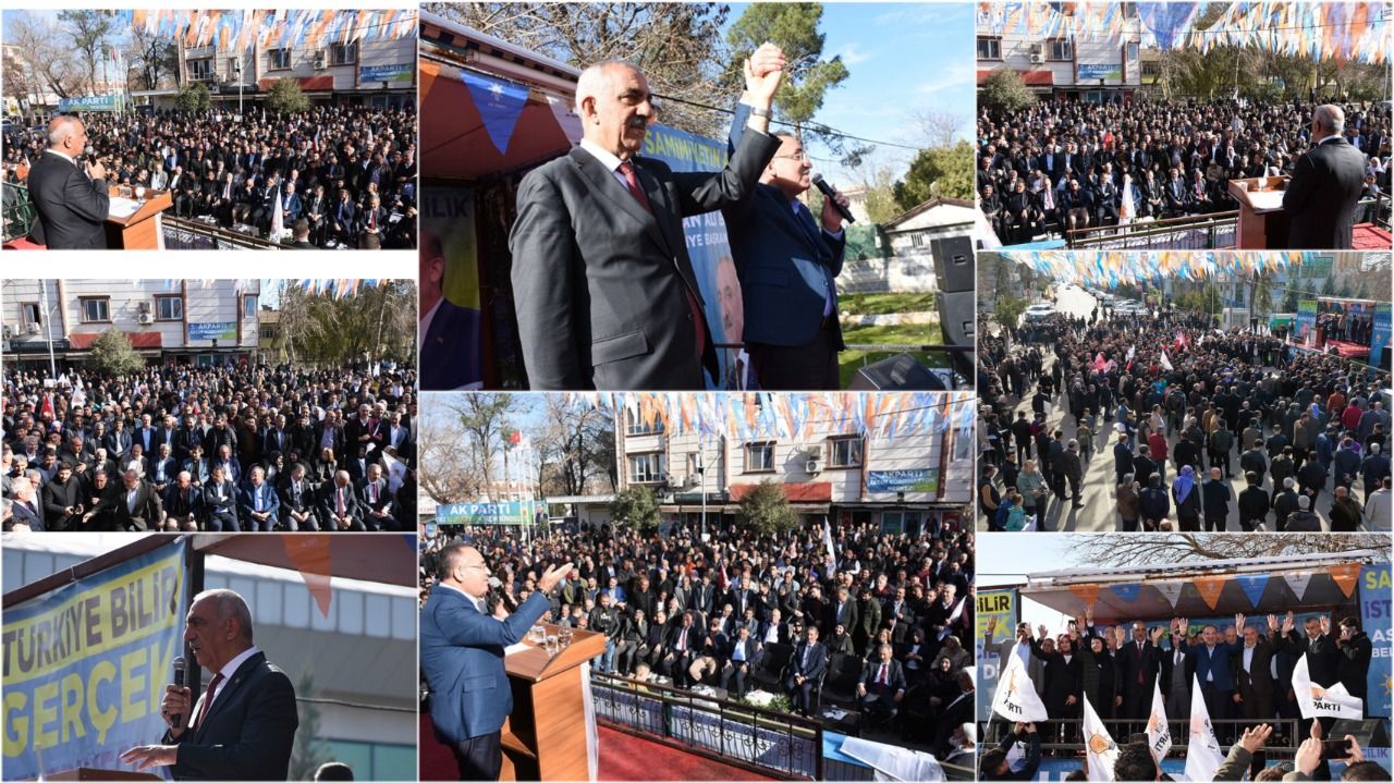 Hilvan’da Miting Gibi Seçim Bürosu Açılışı