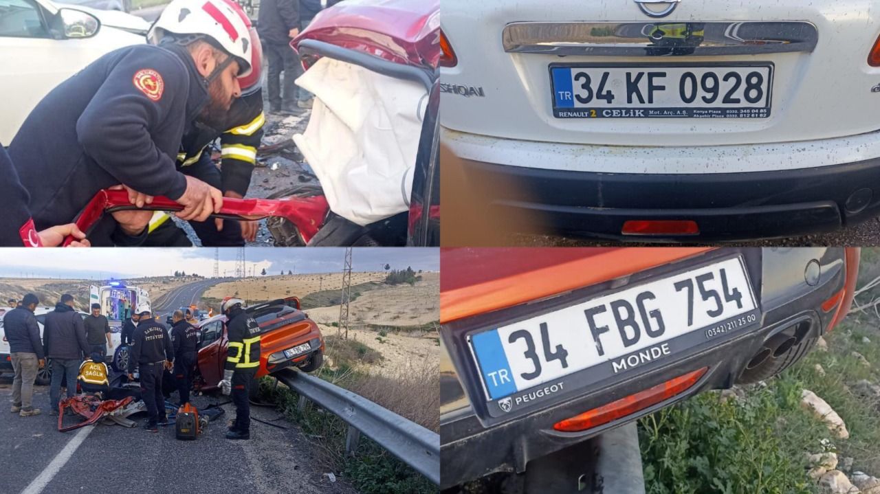 Şanlıurfa’da 2 otomobil çarpıştı :1 ölü,2 yaralı