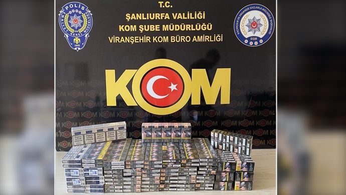 Viranşehir ‘de sigara kaçakçılığı operasyonu
