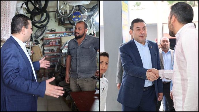 Başkan Özyavuz Belediye Çarşısı Ve Sanayi Esnafını Ziyaret Etti