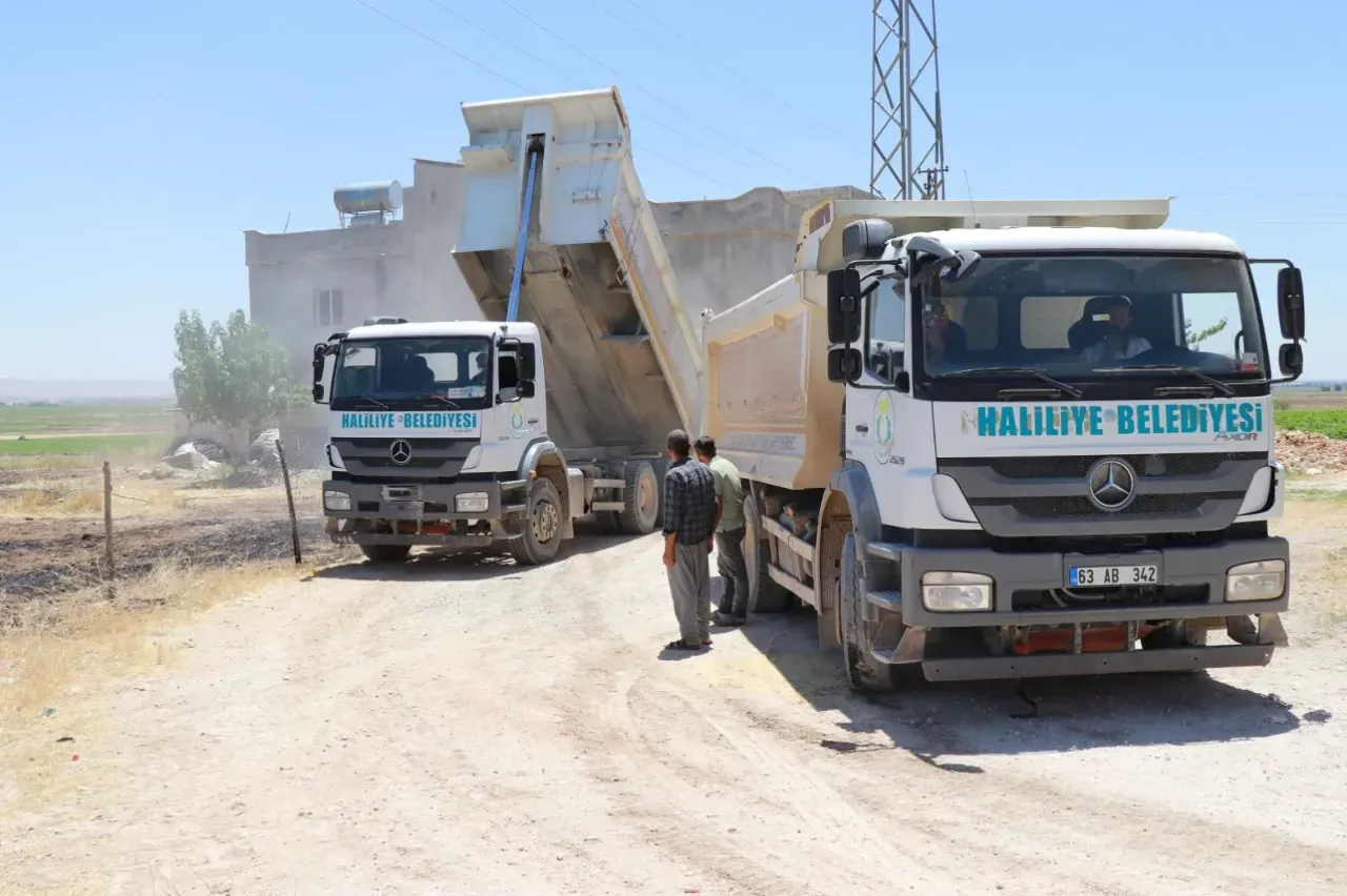 Haliliye kırsalındaki üst yapı çalışmaları devam ediyor