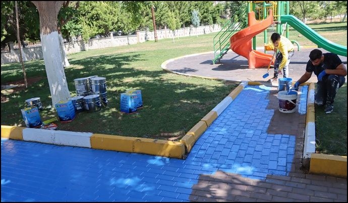 Karaköprü’de Yeşil Alanlarda Kapsamlı Bakım Ve Onarım