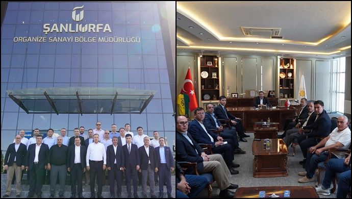 Özbekistan Navoi Bölgesi Valisi Tursunov Ve Özbekistan Yatırımlar, Sanayi ve Ticaret Bakan Yardımcısı Akram Aliev ŞUTSO’yu Ziyaret Etti