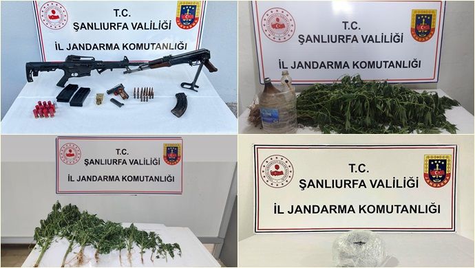 Şanlıurfa’da Narkotik Operasyonu: Uyuşturucu ve Silah Ele Geçirildi