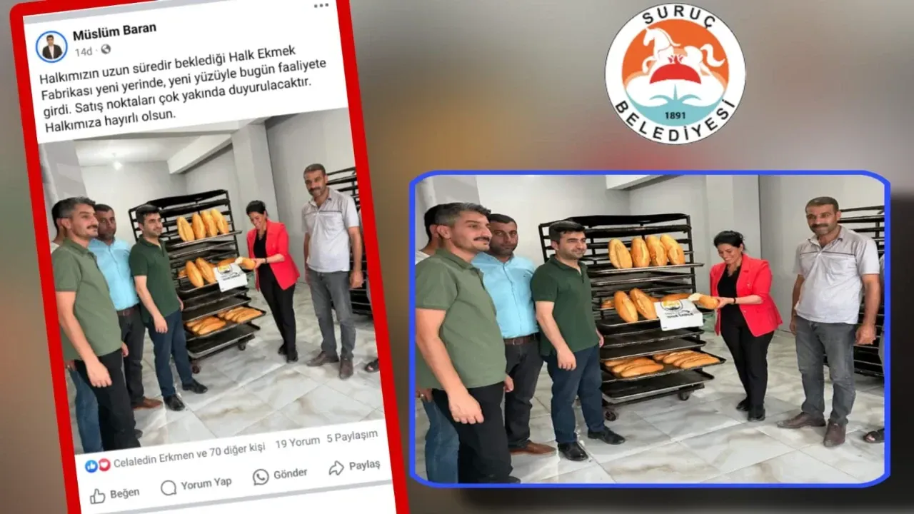 Suruç Halk Ekmek Fabrikası Yeni Yerinde Hizmete Açıldı