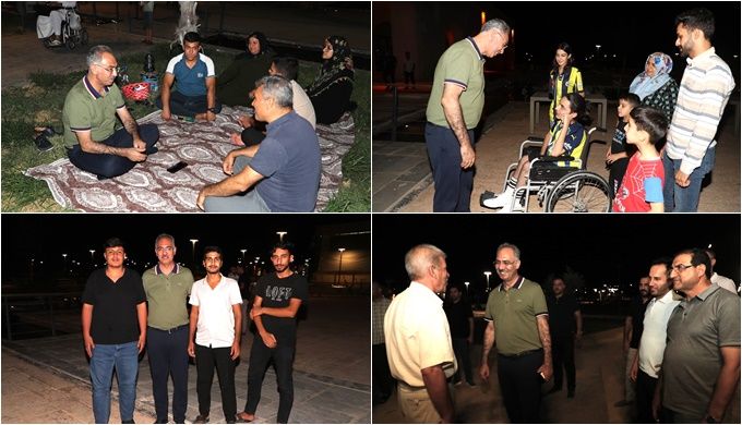Başkan Mehmet Kuş Eyyübiye Millet Bahçesinde Halkla Buluştu