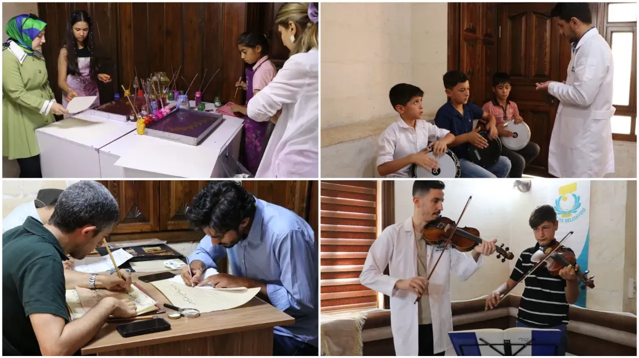 Kültür ve sanat evi ile gençler yeni hobiler kazanıyor