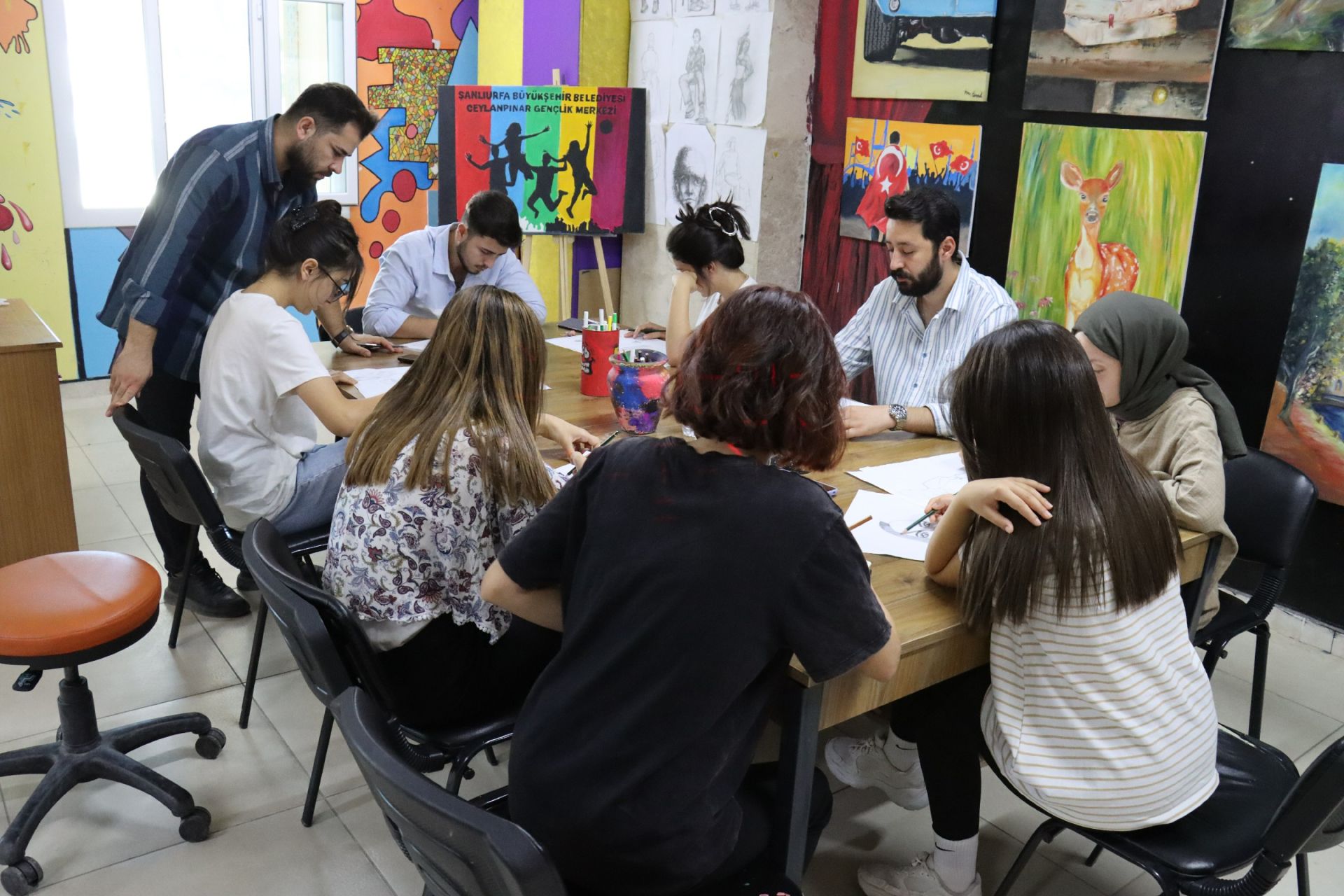 Ceylanpınar gençlik merkezi kursuna yoğun ilgi