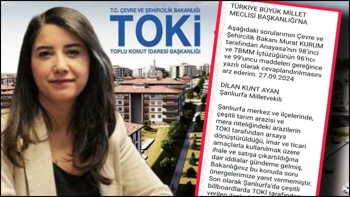 Şanlıurfa’daki Tarım Arazilerinin TOKİ Tarafından Satışa Çıkarıldığı İddiaları TBMM Gündeminde