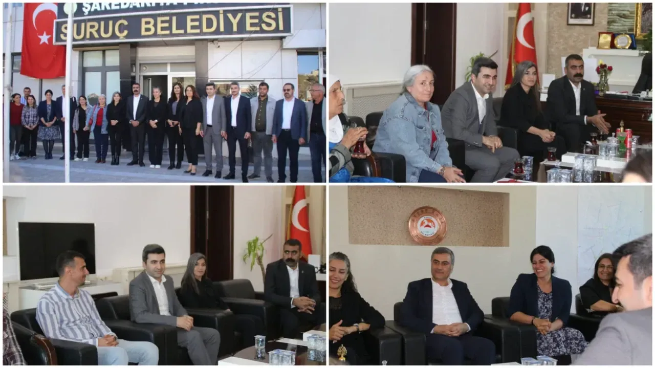 Bölge Belediye Eş Başkanları Suruç Belediyesini Ziyaret Etti