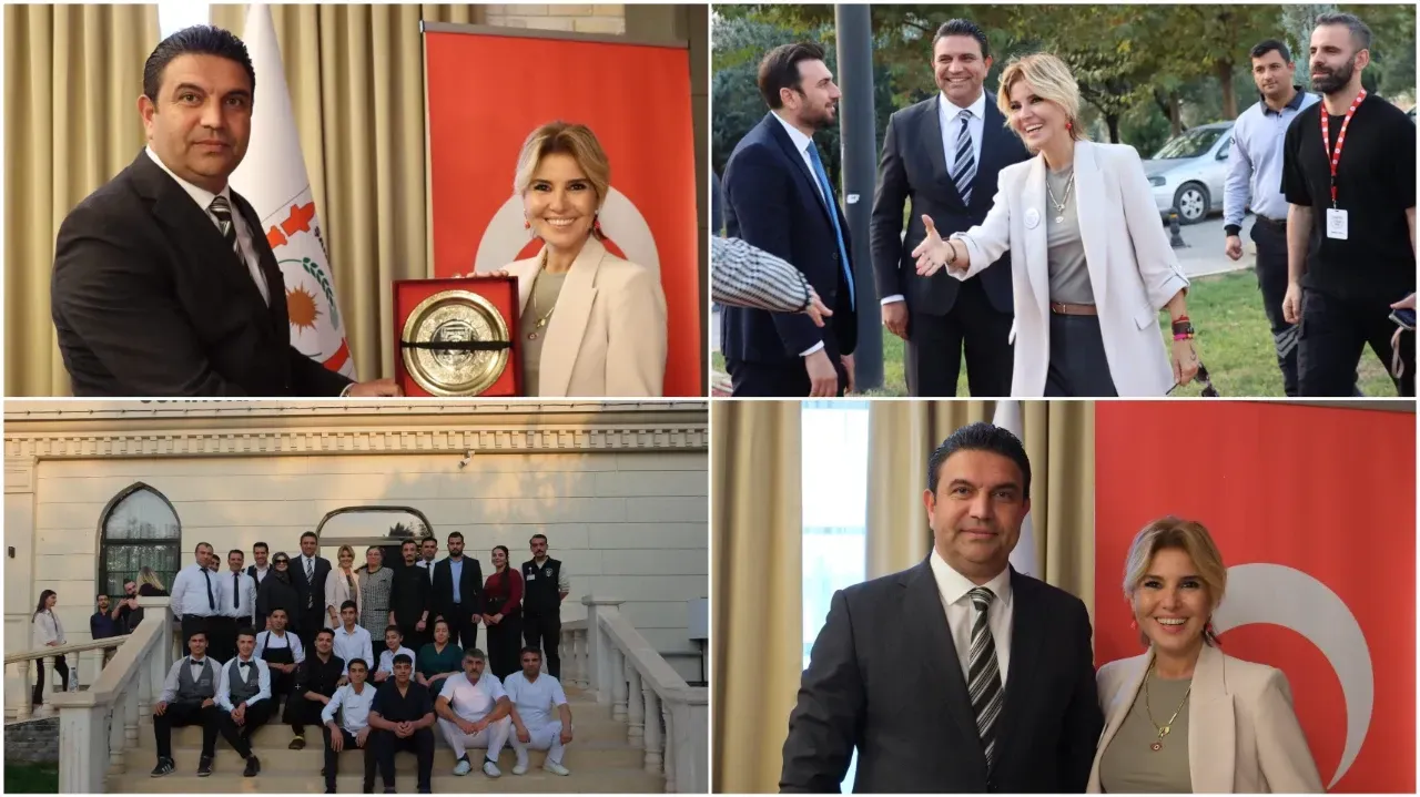 Gülben Ergen Başkan Vekili Sait Ağan ile bir araya geldi