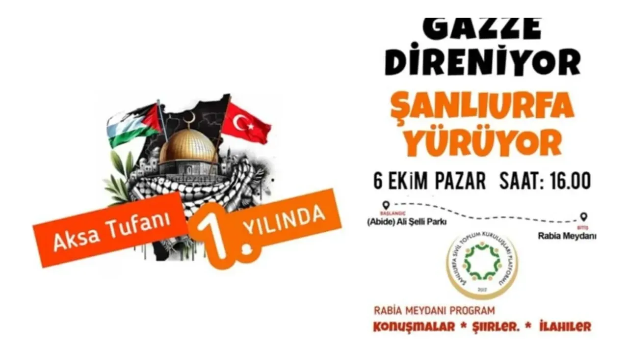 Şanlıurfa Sivil Toplum Kuruluşları İsrail’e Tepki Eylemi Düzenliyor