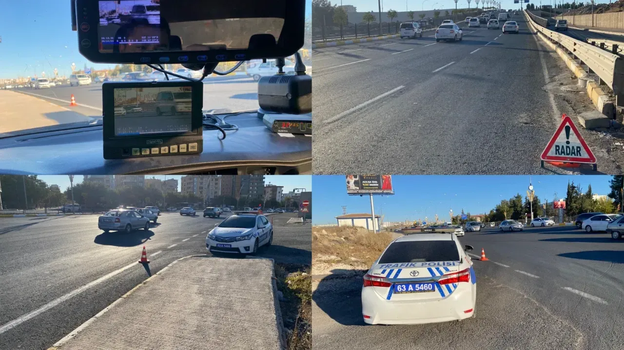 Şanlıurfa’da Trafik Güvenliği İçin Hız Kontrolleri Artırıldı