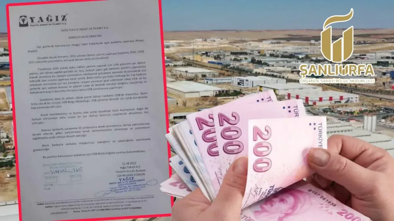 Yağız Tekstil Üç Yıl önce  Söz Vermişti: O Yatırım Gerçekleşmedi Hani Urfa Sevdalısıydınız?