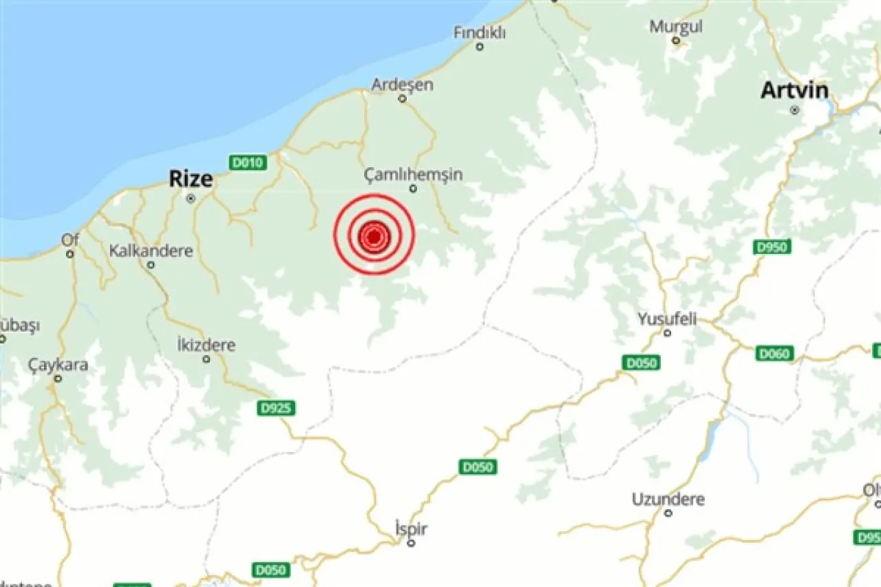 Rize’de deprem