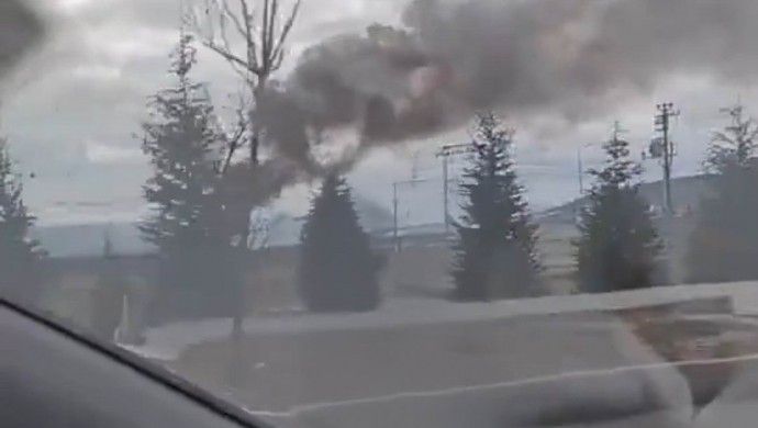 Isparta’da askeri helikopter düştü