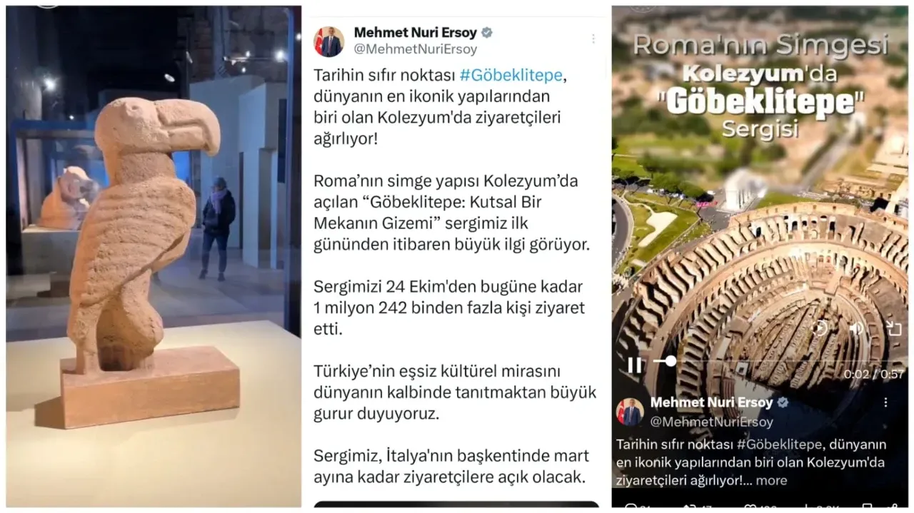 Roma’da Göbeklitepe Sergisine Yoğun İlgi