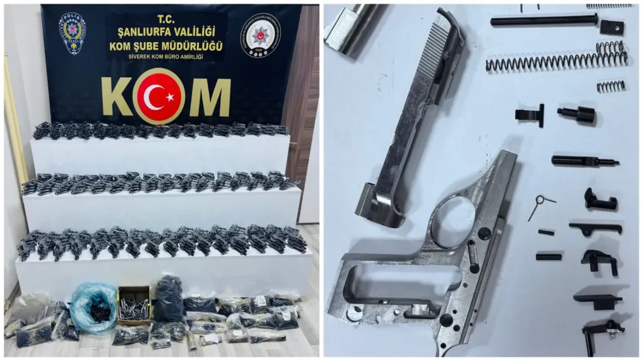 Şanlıurfa’da binlerce silah parçası ele geçirildi