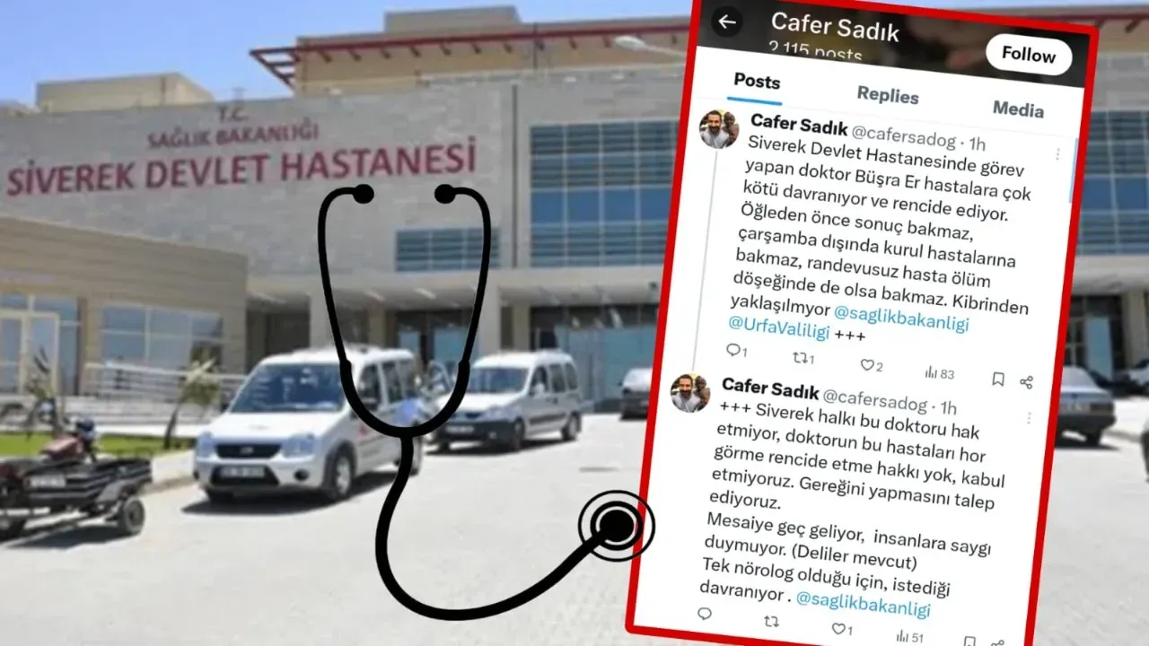 Siverek Devlet Hastanesi’nde Çalışan Doktora Yönelik İddialar Tartışma Yarattı