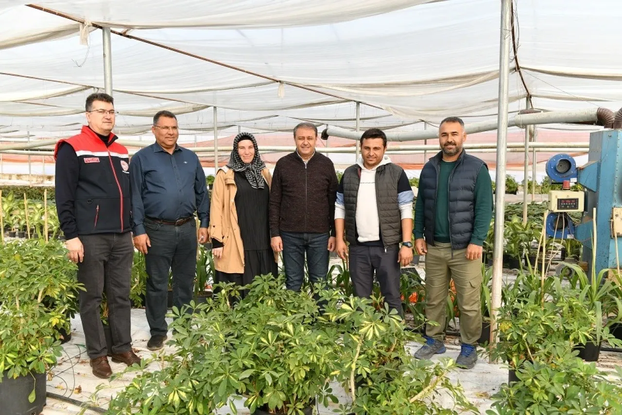 Vali Şıldak, emekli fizyoterapist Hüsna Tunalı’yı üreticisi olduğu serada ziyaret etti